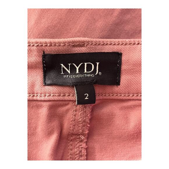 NYDJ Shorts A-Line Denim Shorts Pink Coloured Denim size 2 - Picture 3 of 6